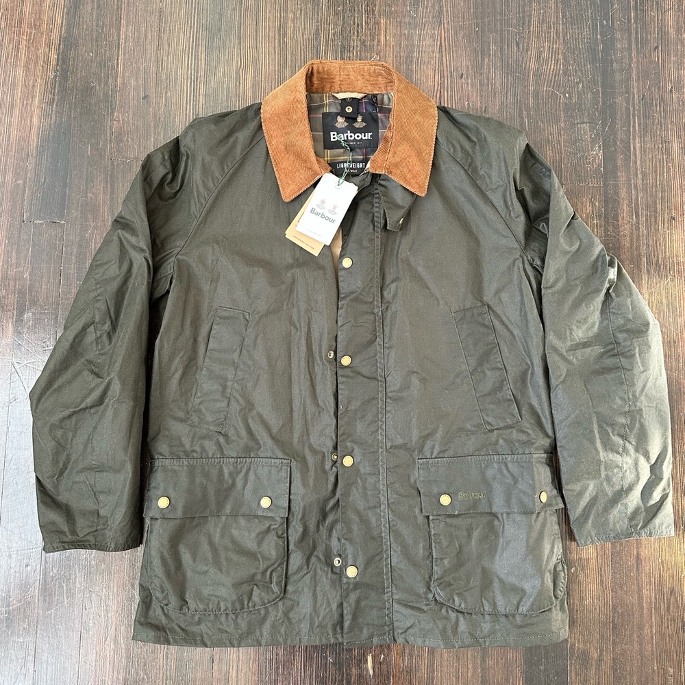 Large Barbour Lightweight Ashby Jacket - Olive